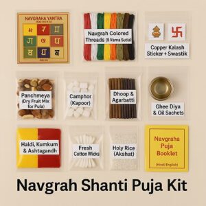 Navgrah Shanti Puja Kit – Complete Home Puja Samagri for Planetarium