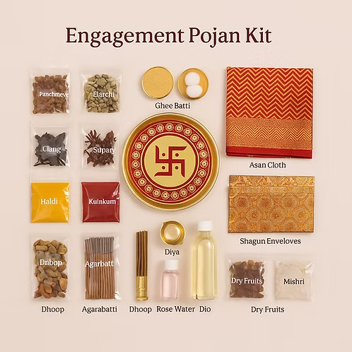 Engagement Poojan Kit (Sagai Vidhi Samagri Set)