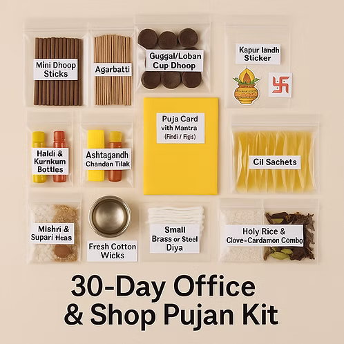30-Day Office & Shop Pujan Kit – Daily Ritual Essentials for Business Prosperit